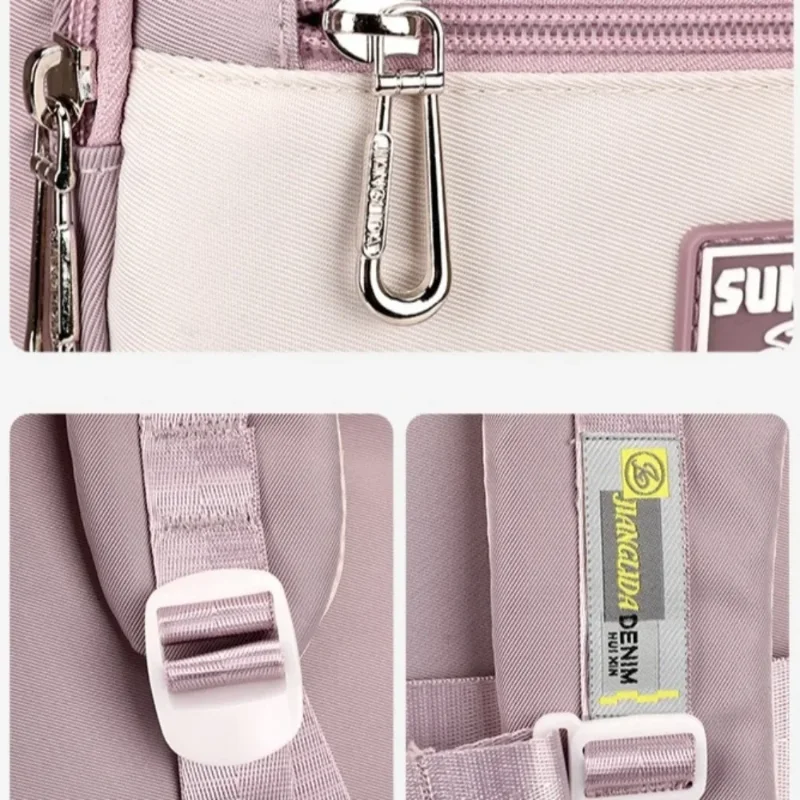 Lightweight Oxford Fabric School Backpack for Women and Boys