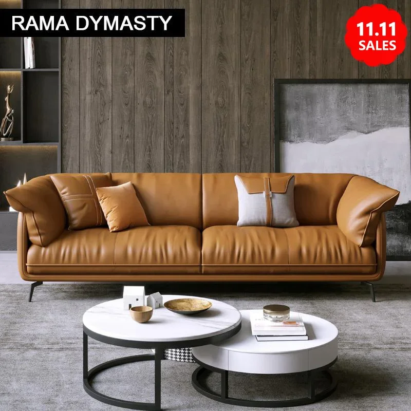 

Room Leather Sofa Apartment Furniture Set Combination Wtih Customzied Color