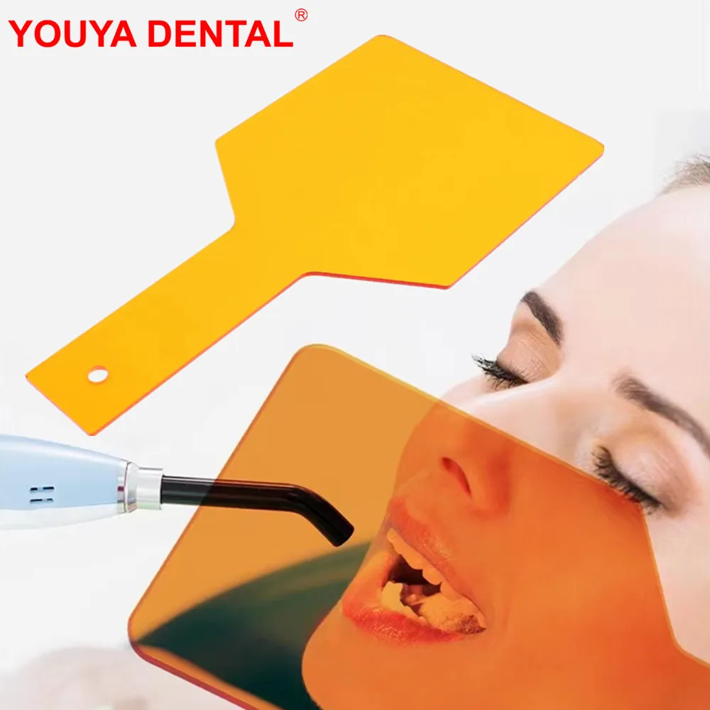 

1pc Dental LED Curing Light Shield Handheld Shield Plate Eye-protective Board Light Filter Paddle Dentistry Teeth Whitening Tool