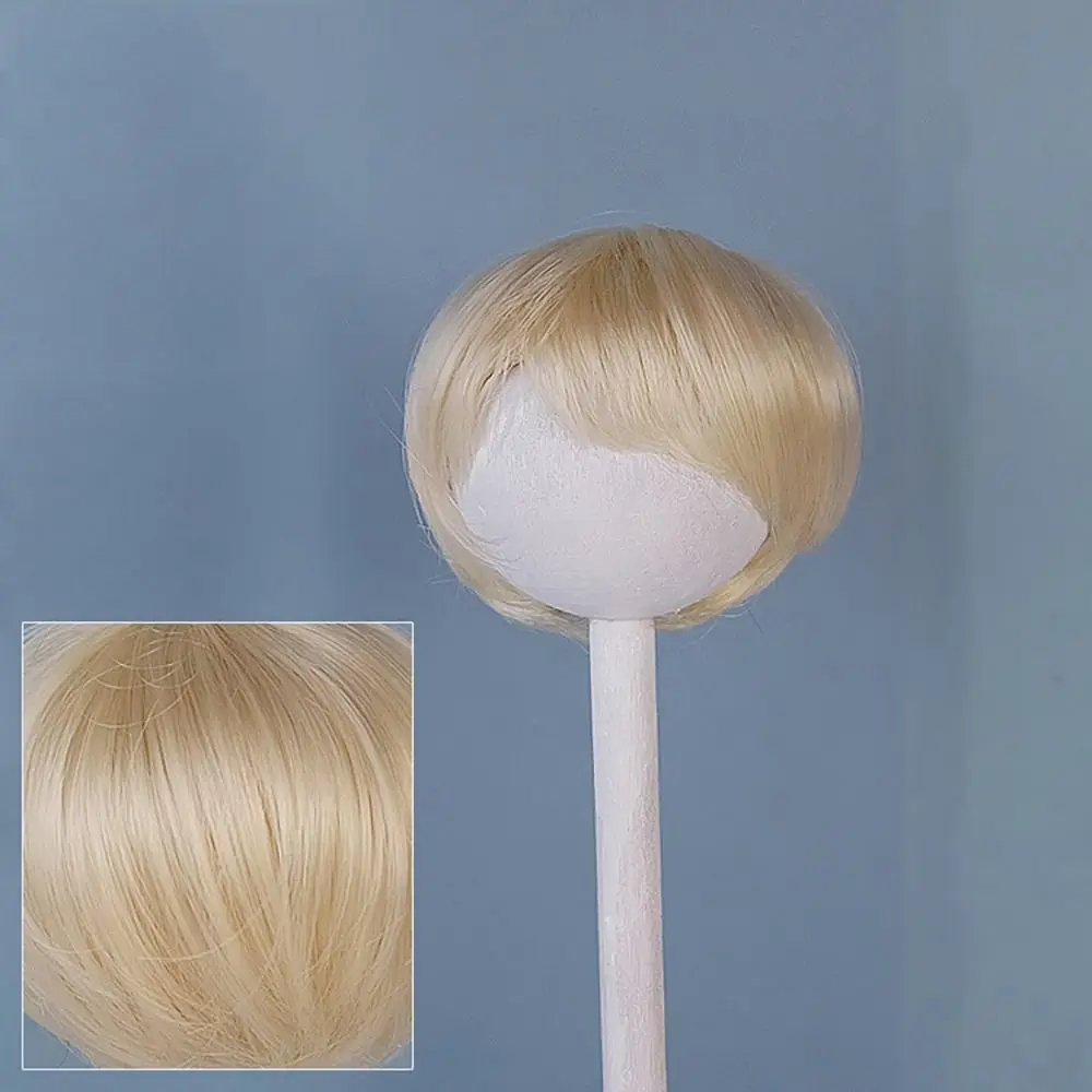 Puppe Perücke hoch für 1/6 BJD/SD Puppen 16,5-17,5 cm Kopfumfang Temperatur Faser gerade Welle kurze Haare austauschbare Perücke – Detail 9