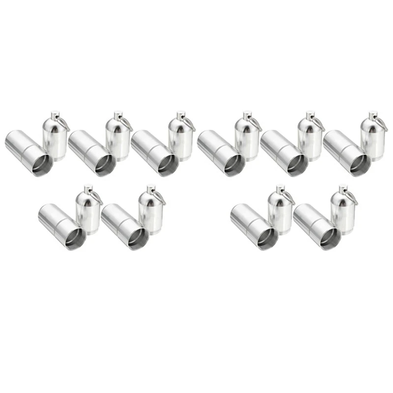 

10X держатель для сигарет из алюминиевого сплава в виде капсулы, водонепроницаемый держатель для зубочисток и таблеток, кольцо для ключей