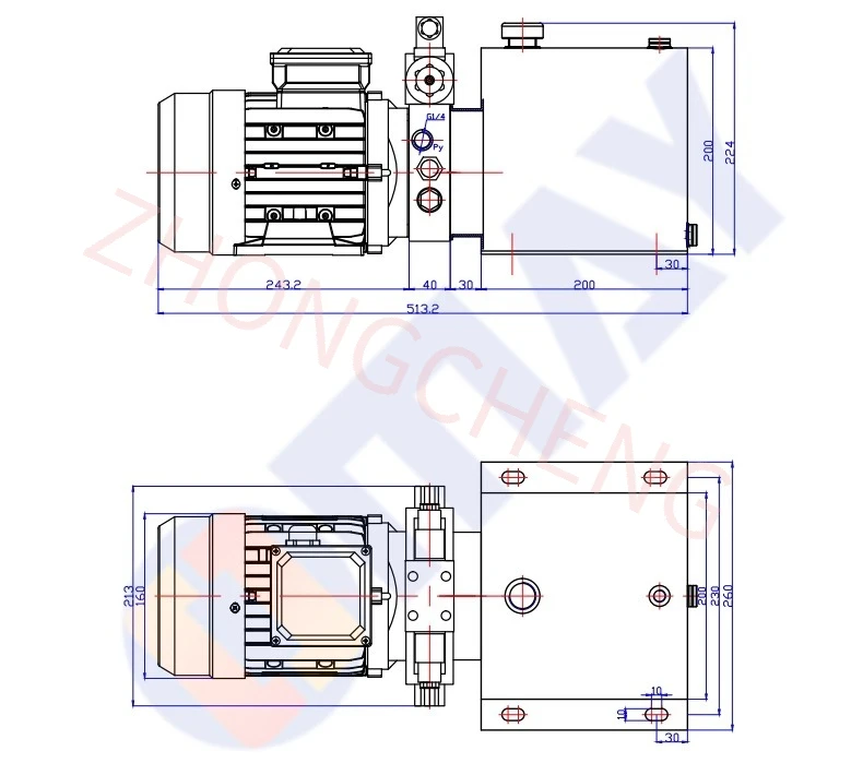 Exchange A Set of Bidirectional Hydraulic Power Units AC380V/220V Hydraulic Stat