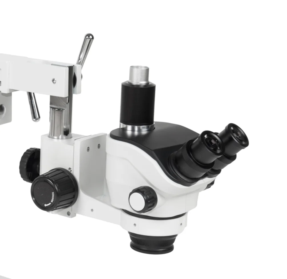 휴대폰 수리에 권장 - AmScope 7X-50X 동시 초점 삼안 실체 현미경 헤드
