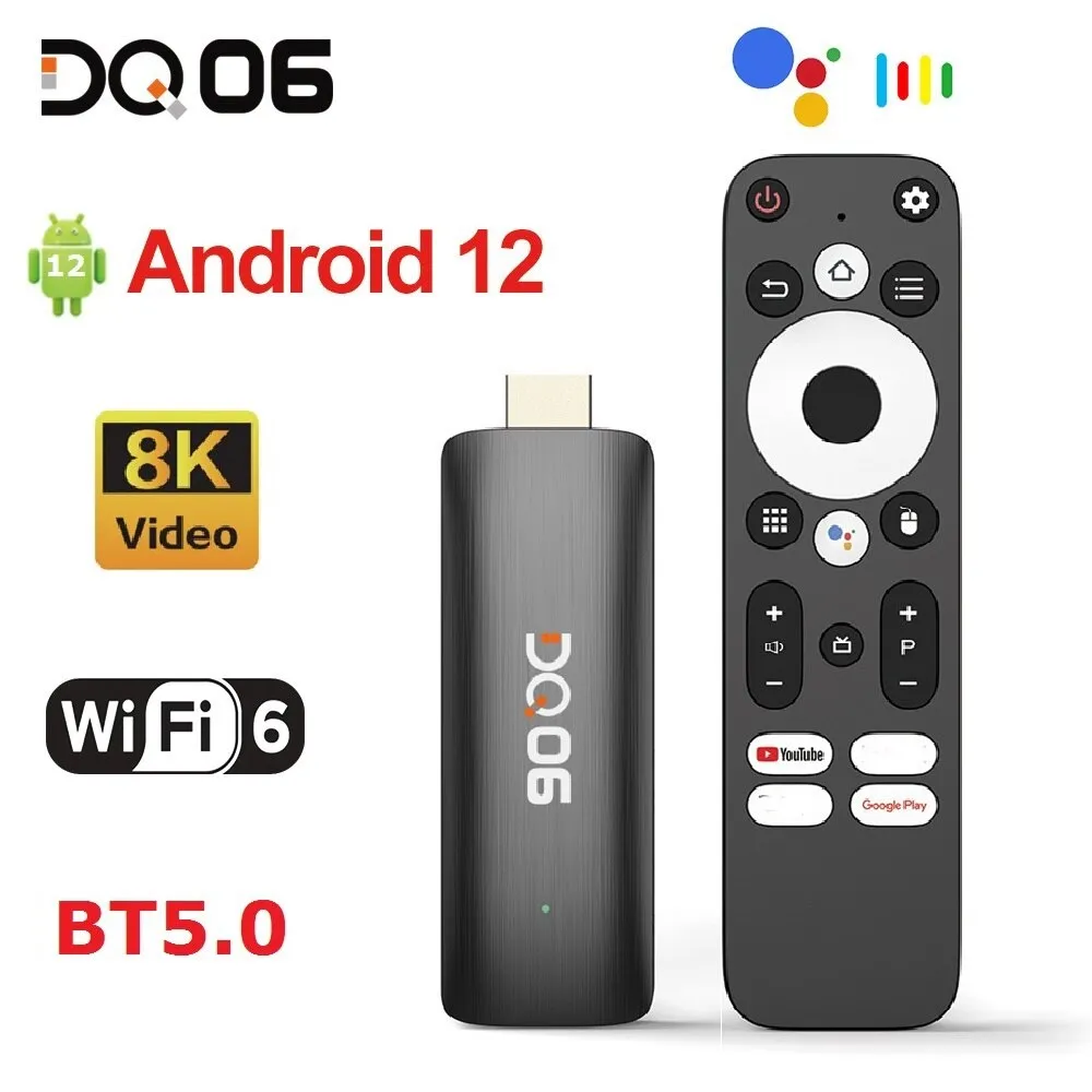 Mxqmini Tv Stick With Android 10.0 4k Smart Tv Box Wifi Mini Smart Tv Stick  H.265 Media Player Set - Temu