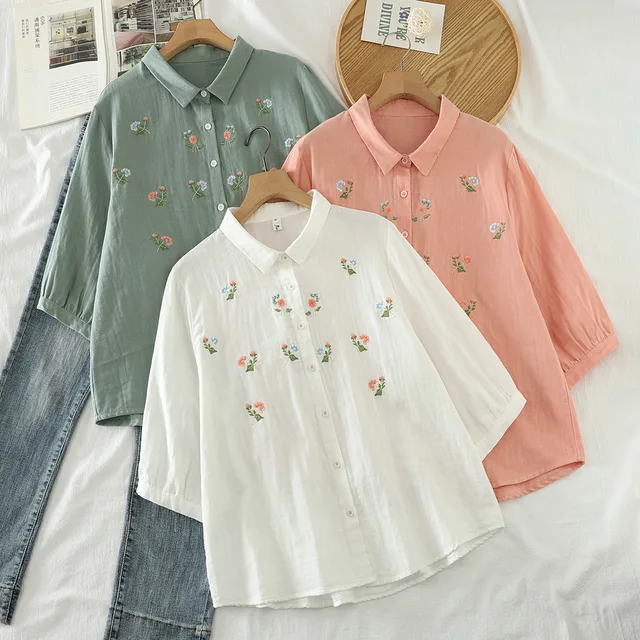 kamili_2201TP04 COTTON LINEN OVER BLOUSE