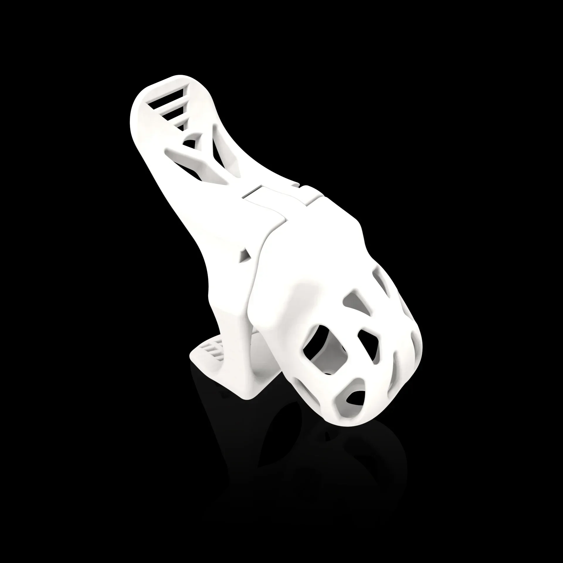 Penis chastity cage Swallowtail Chastity Cage 3 Size Rings White and Black Optional Lightweight Cock Devices for Man Gay