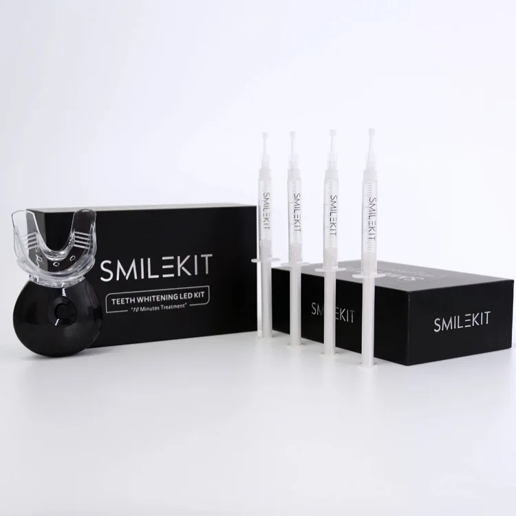 Dental Teeth Whitening Kit With 32 Led Light Machine Desensitizing Gel