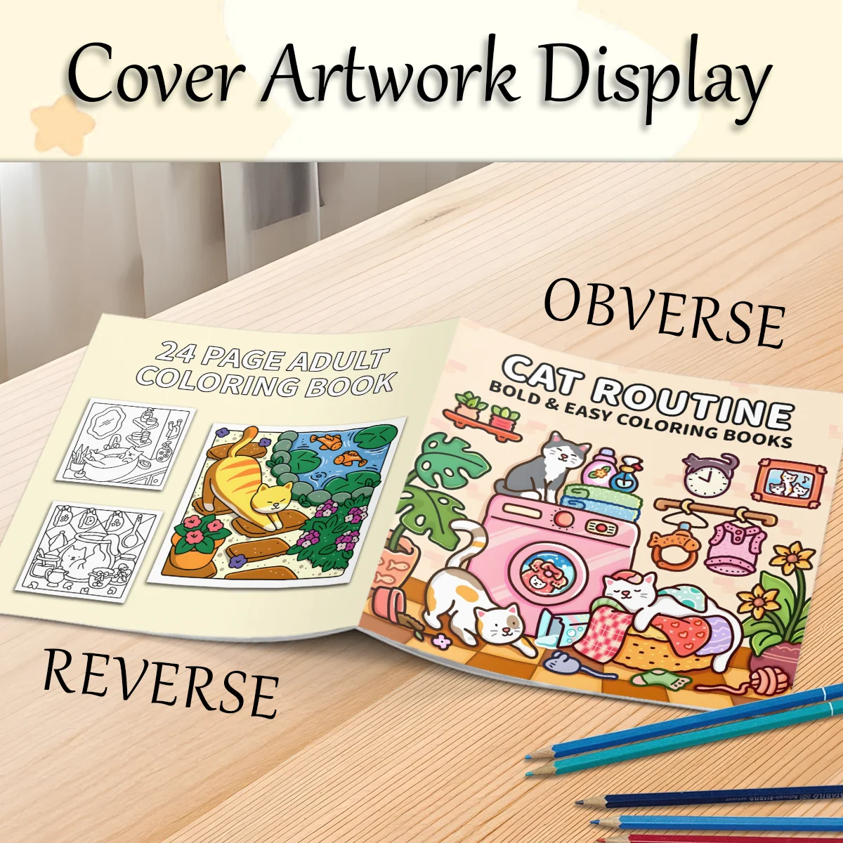 Adult Coloring Book Unique Cat-Themed Picture Book for Relaxation Upgraded Paper for Comfortable Coloring Perfect Gift Friend 5