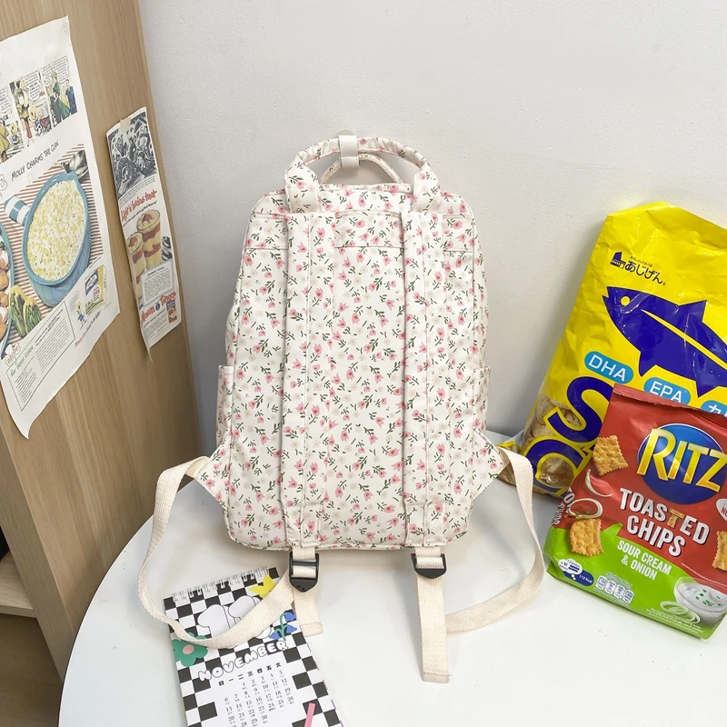 Fashion Cute Girls Schoolbag Flowers Design Women Travel Mochila Student Bookbag for Teenager Rucksack Kawaii Backpack