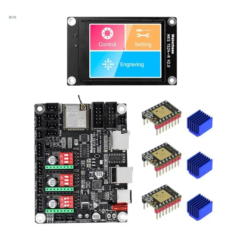 

MKS- DLC 32 Mainboard GRBL Offline Control TS24-R WIFI GRBL ESP32-Wroom-32U