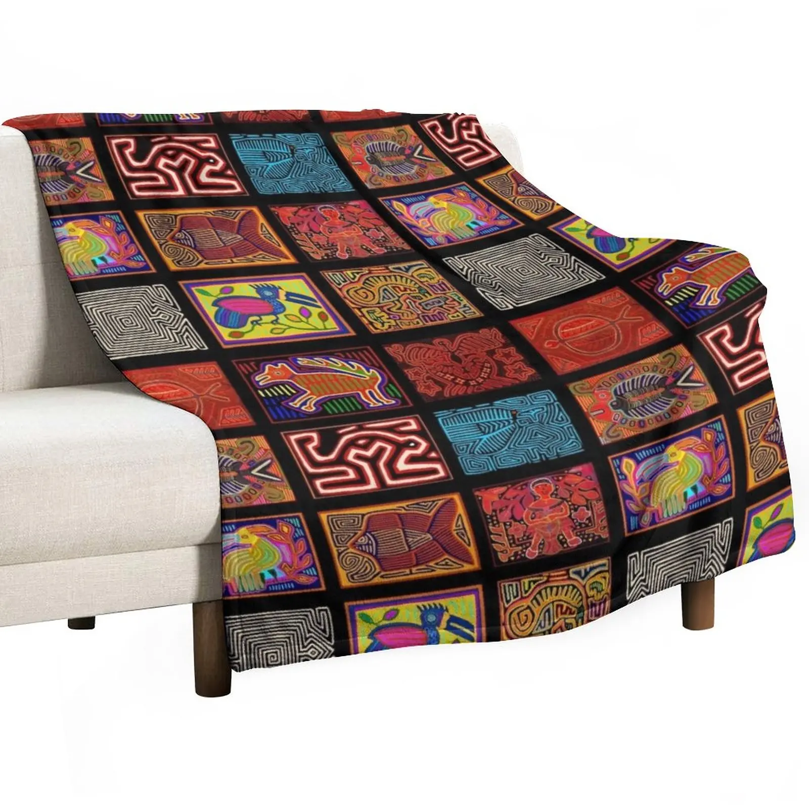 

San Blas Islands Collage Throw Blanket Fluffys Large For Sofa Thin halloween Summer Blankets