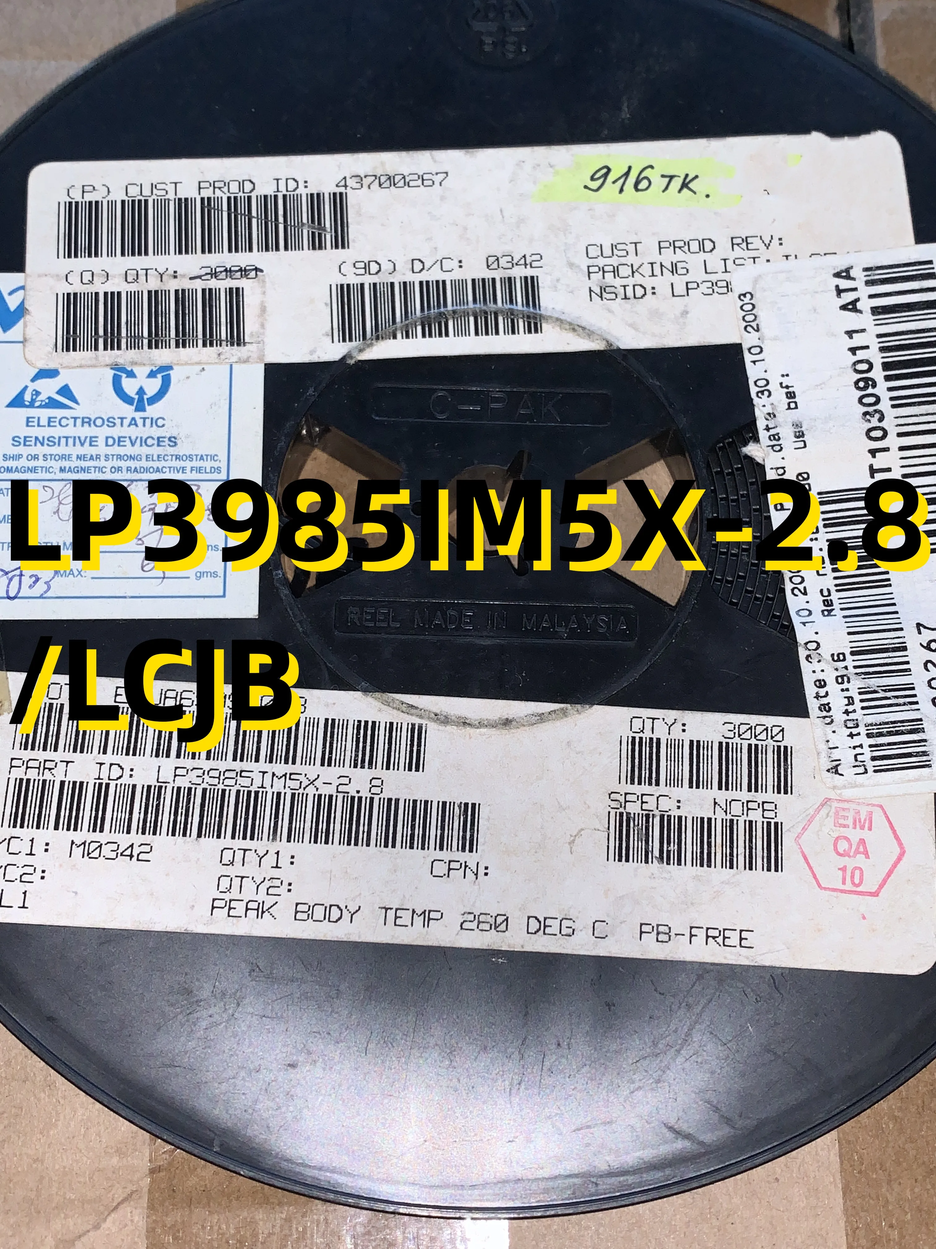 

10pcs LP3985IM5X-2.8 /LCJB