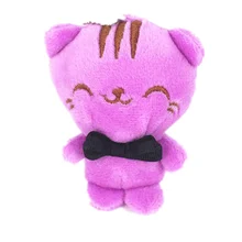 

Cute 10 Cm Cat Plush Stuffed Toy Elegant Bow Tie Cat Plush Doll Bag Key Pendant Lucky Cat Doll Toy Doll