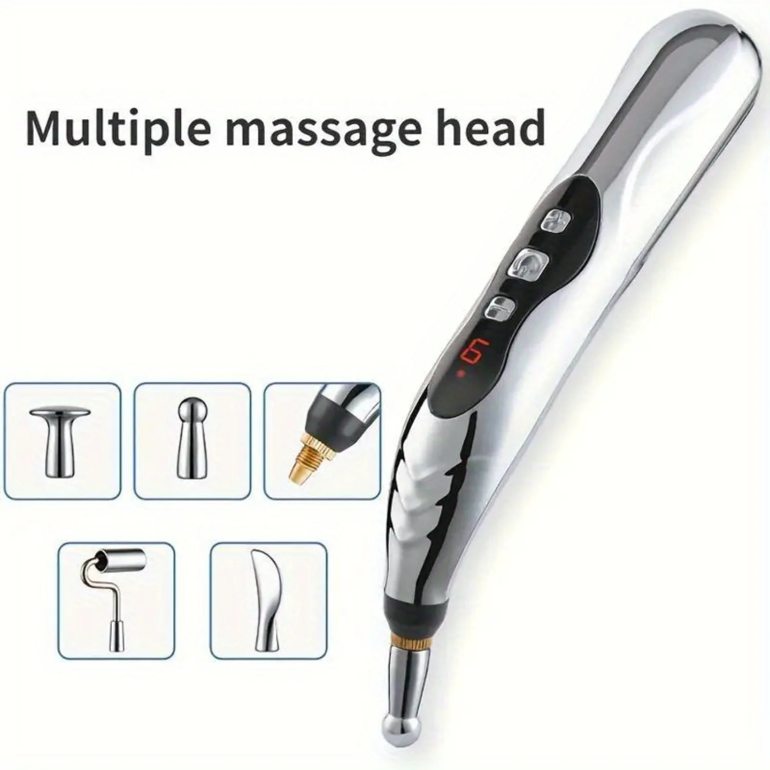 1pc Electronic Acupuncture Pen Heal Massage Pen Body Massager Pain Relief Therapy Tool for Relaxation and Wellness