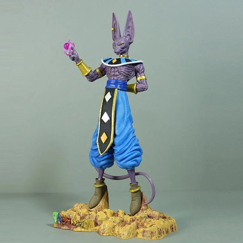 

DBZ Super God of Destruction Action Figurine Model Toys Dragon Ball Z Beerus PVC Anime Figure 30CM Standing Super Saiyan