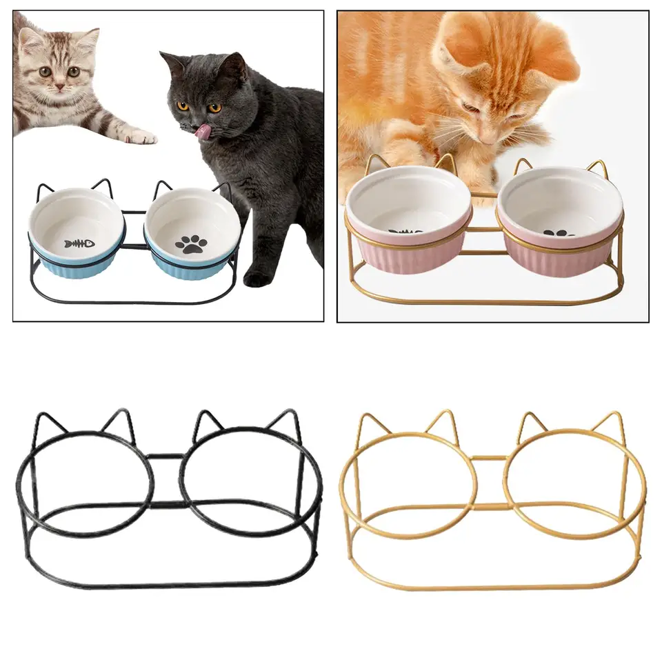 Set 4 Ciotole In Acciaio Per Gatti + Giocattolo - Antiscivolo E Facili Da Pulire - Foto 6