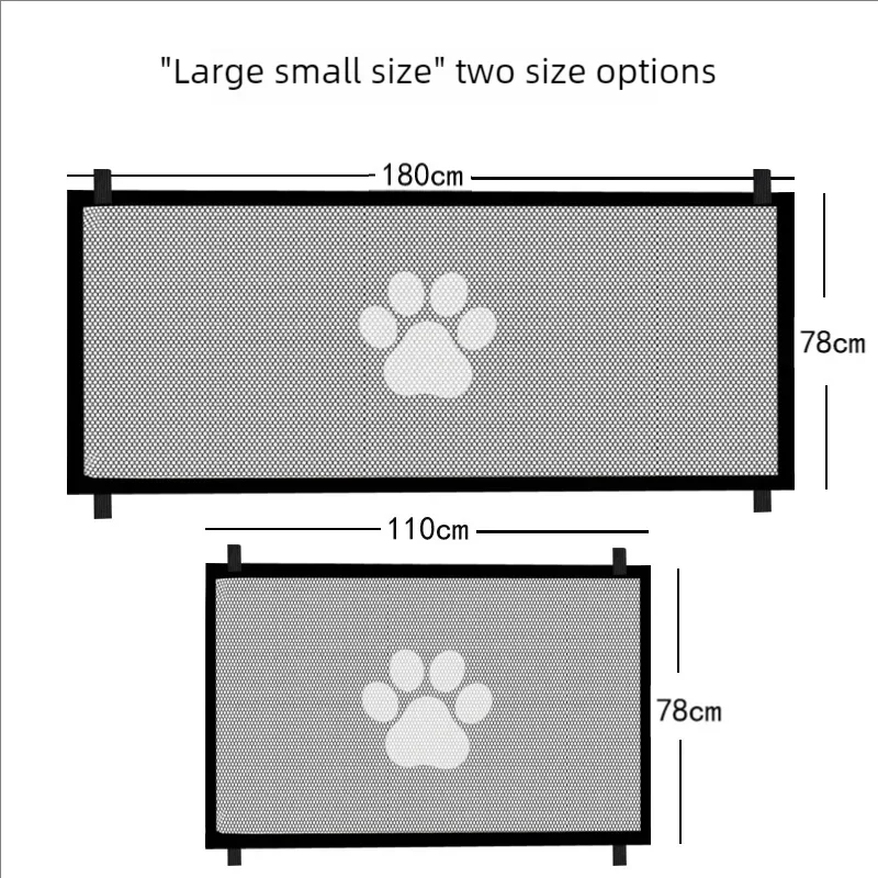 corral Pet Dog Barrier Fence with 4Pcs Hook Pet Gate Indoor Isolation Protection Gate Portable Playpen Cat Dog Isolation Net