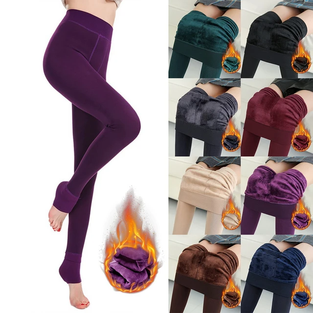 Winter Thicken Velvet Leggings Women Polar Stockings Warm Fleece Tights  Thermal Pantyhose Ladies Solid Pants Stockings XS-3XL - AliExpress