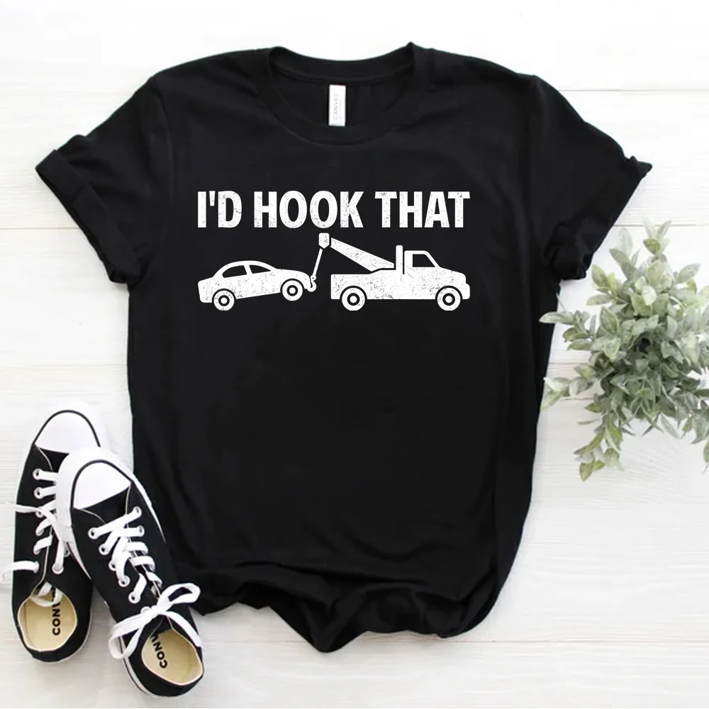 I D Hook That Tow Car Wrecker Traino Divertente Tow Truck Driver T-Shirt Taglia S-5Xl
