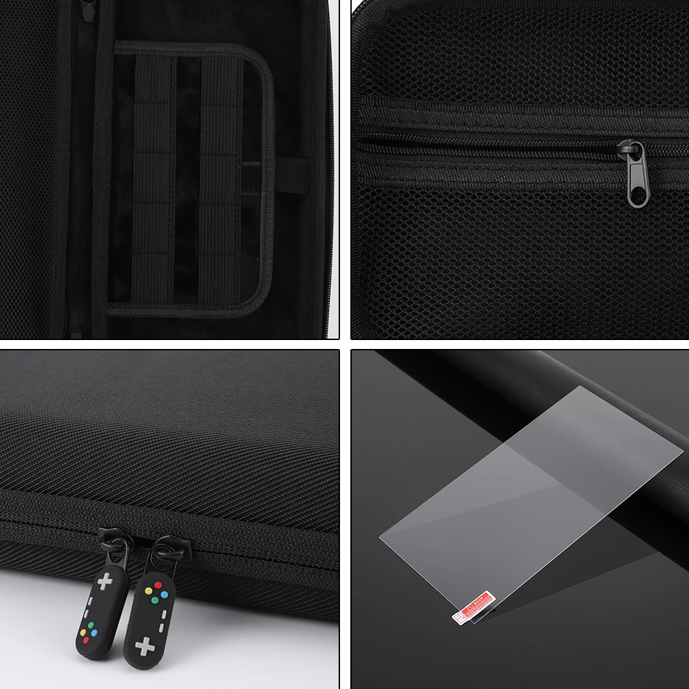 Travel Carry Case with Screen Protector Film Storage Box Portable Storage Bag W/ Mesh Pocket Handbags for Nintendo Switch 2 NS2
