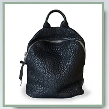 

Backpack Women Sheepskin Shell Simple Design Zipper High Quality Solid 3 Colors Unisex Casual Fashion Bags