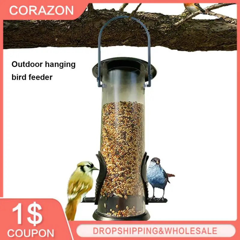 Outdoor Bird Feeder Bird Seeds Feed Forest Hanging Cup Garden Feeding
