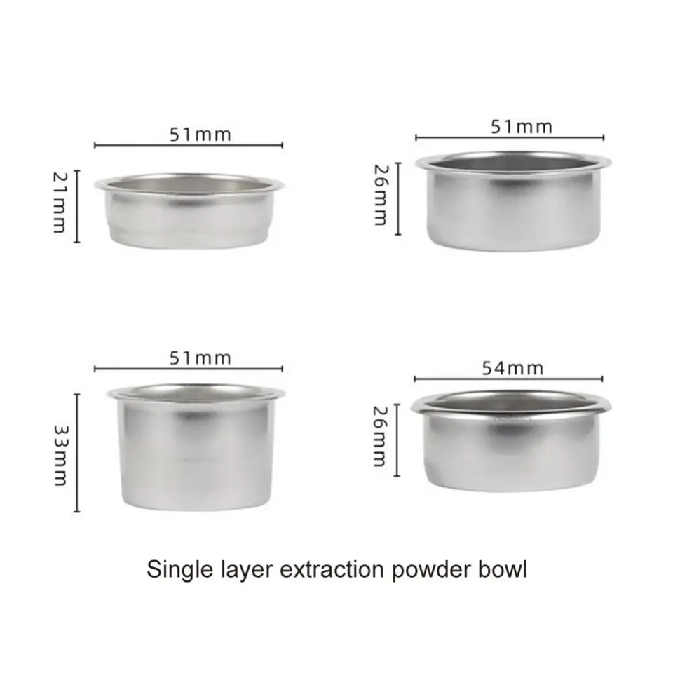 Cestello del filtro del caffè cesto ims 58mm 54mm 51mm cestello portafiltro per De longhi 1/2/4 tazze per macchina da caffè Delonghi Breville  15