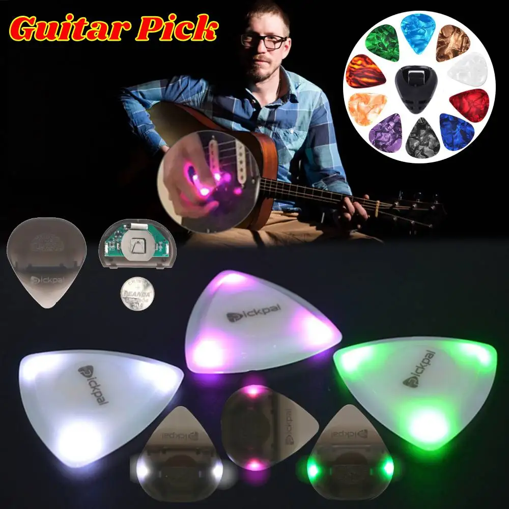 Guitar-Touch-Luminous-Pick-With-High-Sensitivity-LED-Light-Stringed ...