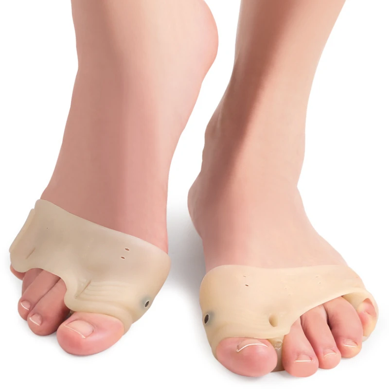 Forefoot Pads Toe Separator Cushion Pad Big Bone Toe Bunion Straightener Hallux Valgus Bunion Corrector Gel Pads Foot Care
