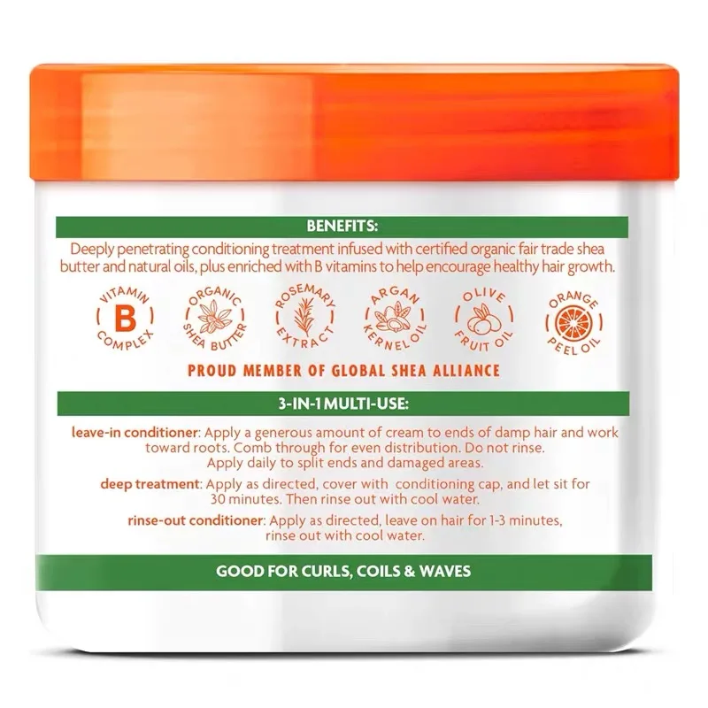 Original Cantu New Look Shea Butter Argan Oil Leave In Conditioning Repair Cream 453g