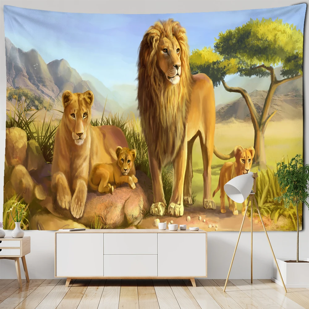 Tapiz de tigre feroz para colgar en la pared, Tapiz Hippie, estilo bohemio,  arte psicodélico, decoración de fondo de pared para dormitorio - AliExpress, image size:1000x1000