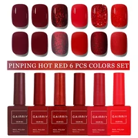 Gairriy 15ml Gel Nail Polish Homochromatic 6 Pcs Colors Set Glitter Soak Off UV LED Semi-Permanent Varnish Art Salon Nails 2