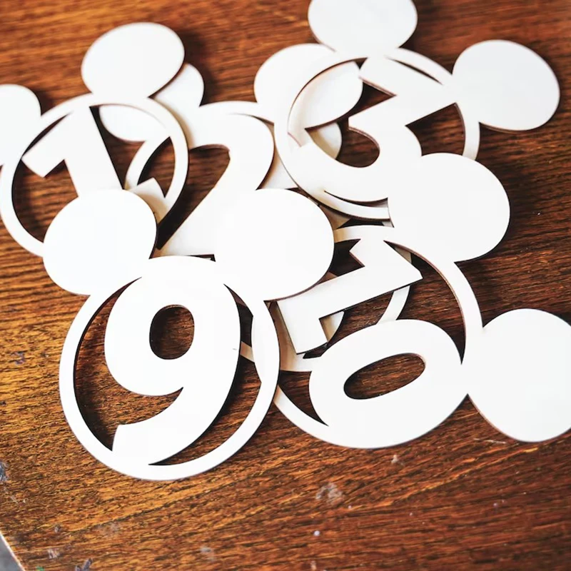 

12 шт., деревянные детские карты, лазерная вырезка и гравировка