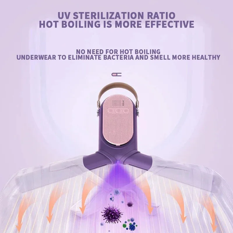 2025  Dormitory mini warm air dryer home travel multi-functional clothes drying household small foldable portable clothes dryer 2