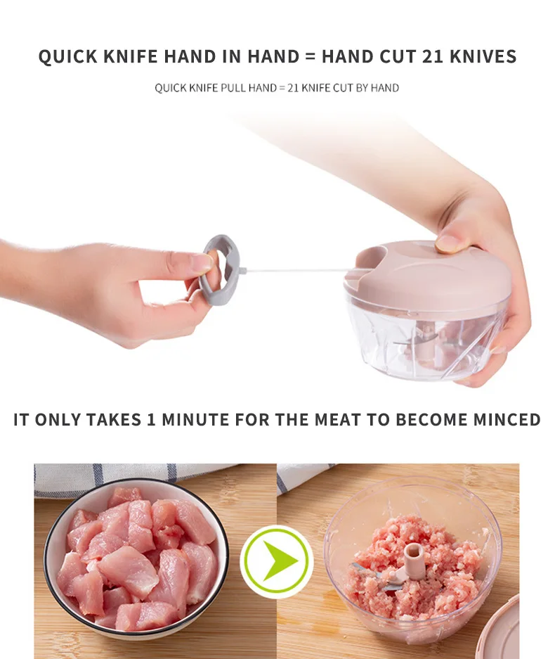 Garlic bowl chopper chili cutter meat bowl cutting machine electrical  ginger grinder garlic mincing machine meat mincer