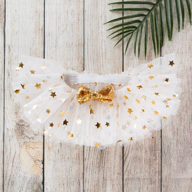 Fashion Girls Skirts Summer Style Three Layers Round Dot Children Skirts Girls Star Tutu Skirt Dancewear Princess Skirt