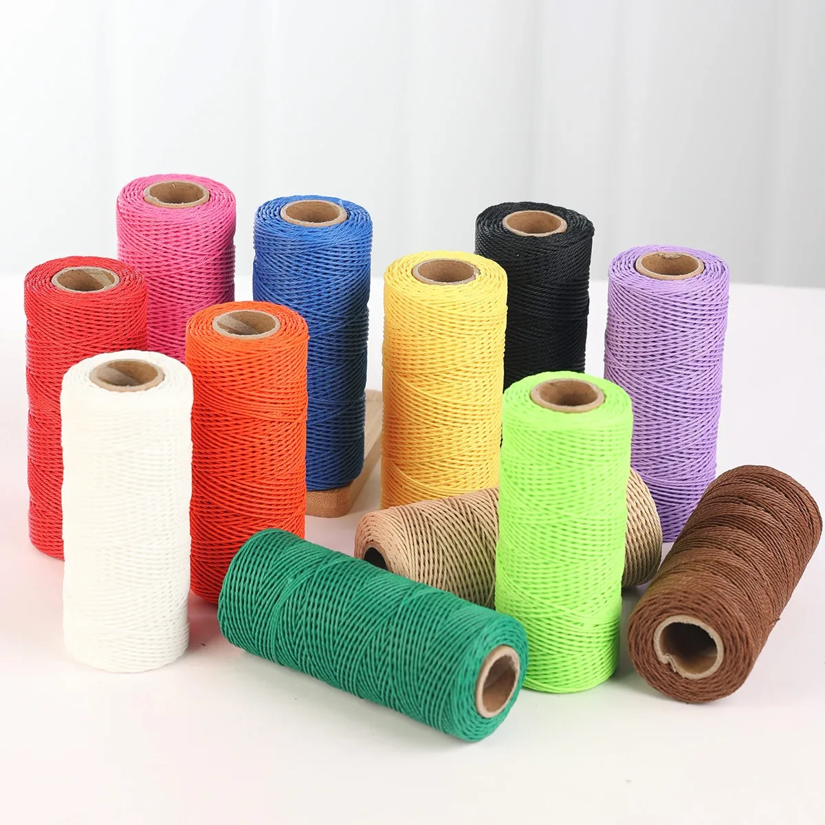 1mm 80Meter/Roll Waxed Thread Leather Sewing Tools Bookbinding DIY Weave Craft Polyester Stitching String Cord Repair Thread