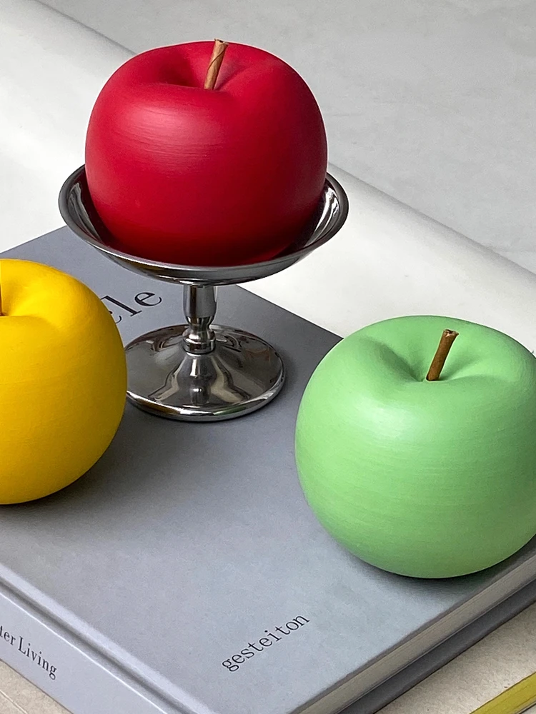

Simulation Ceramic Apple Decoration Home Decor Display Photo Props Simulation Fruit Cute Accessories Vintage Decorative Figurine