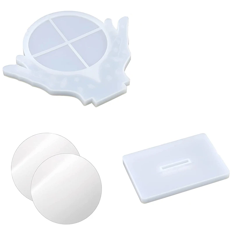 

Photo Frame Resin Mold Silicone Makeup Mirror Epoxy Resin Casting Mold For Frame Desktop Makeup Mirror Home Decoration