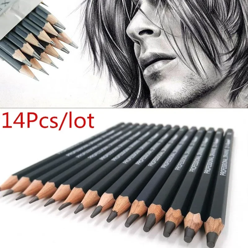 14Pcs/pack Drawing Pen Ultra Fine Line Marker Ink Black Sketch Meticulous Workmanship Art Tools Pencil Painting Supplies meticulous painting line drawing copy coloring book basic training intensive improvement tutorial sketchbook chinese painting