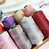 230g/Roll 2mm Flat  Light Viscose Hollow Yarn Ice Rope DIY Hat Hand Woven Thread  Hook Cushion Hollow Bright Silk Yarn Thread 1