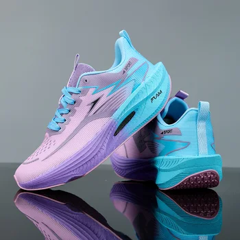 Summer popular fashionable versatile non-slip wear-resistant high-elastic breathable sweat-wicking running sports shoes