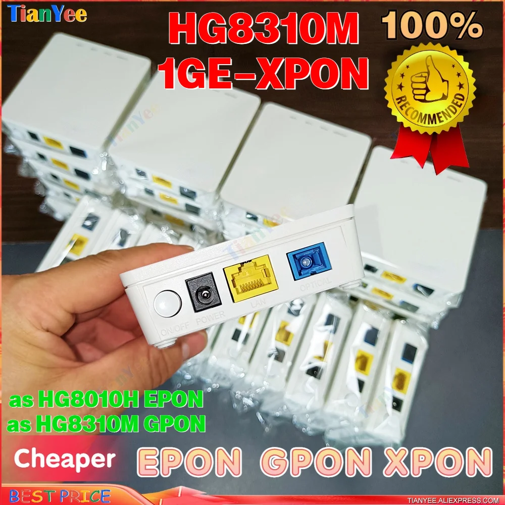 100% Originale Hg8310M Gigabit Gpon Xpon Onu Ftth Ont Termnal Echolife Hg8010H Epon 1Ge Hybird Modem Vendita Di Seconda Mano Prezzo Più Basso