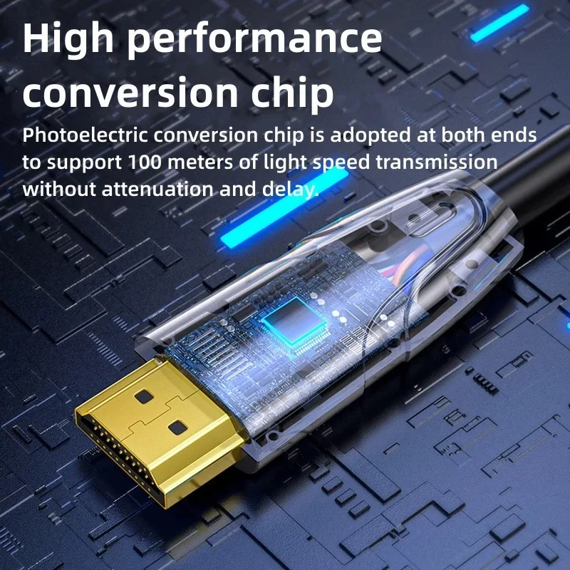 HDMI to HDMI 2.0 AOC 활성 광섬유 케이블 4K HDR Cabo 4K@60Hz 18Gbps PS4 PS5 스위치 디스플레이 TV 박스 Xbox 10m 20m 30m 50m