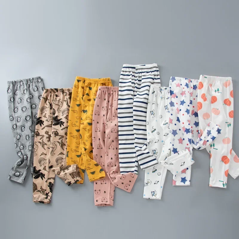 Children's Pajamas Pants Boy Cotton Underwear Sleepwear Xxx Boys Girls Kids Pajamas Spring Autumn Winter Cartoon Bottoms
