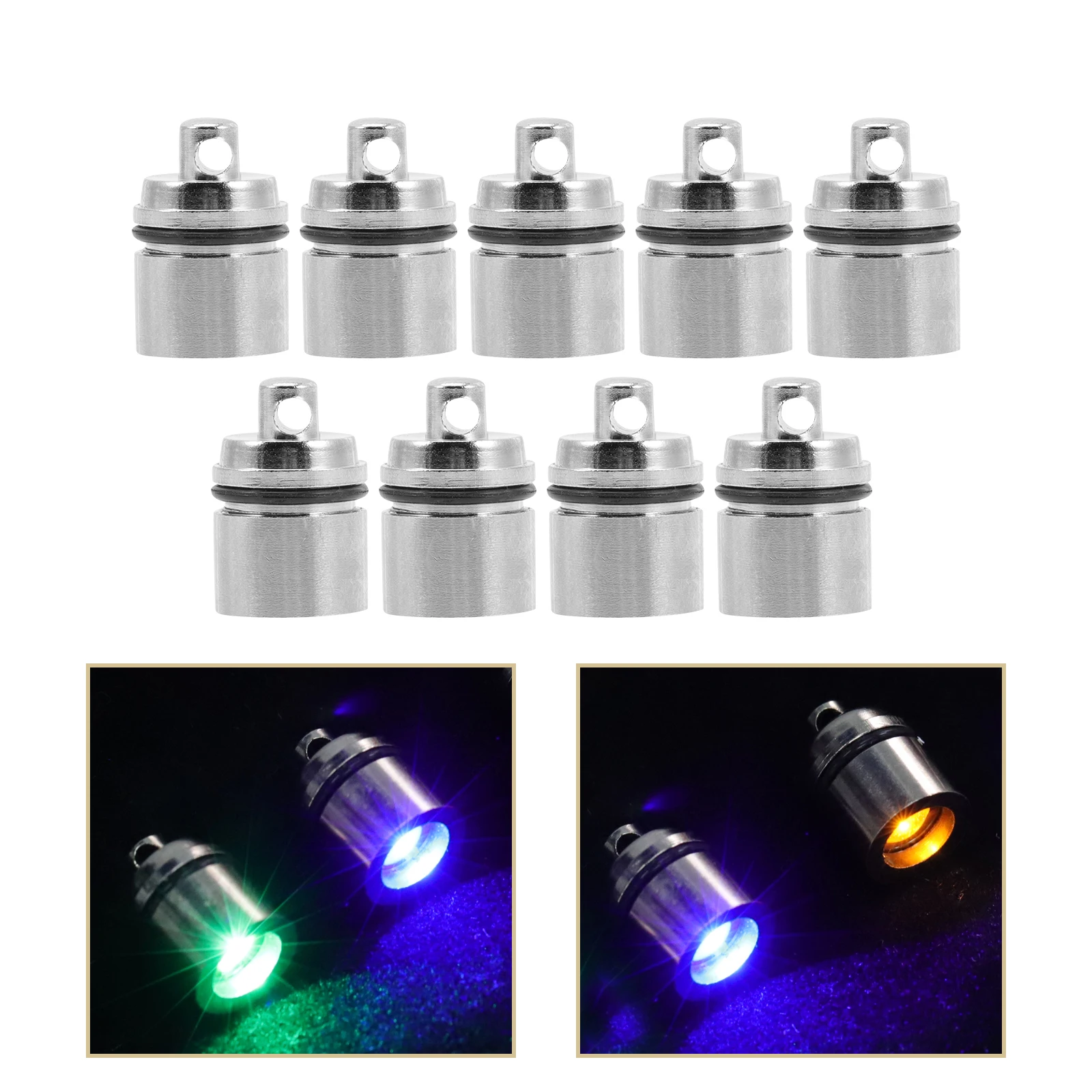9Pcs Mini Keychain LED Light Tote Bag Hanging LED Flashlight Pendant Plastic Handheld Flashlights Base Bulbs-Powered led flashlight mini flashlight led flashlights mini led flashlight led torch light