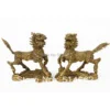 3 Inch Brass Feng Shui Pair TENGYUN CHILIN / chi lin M1186 1