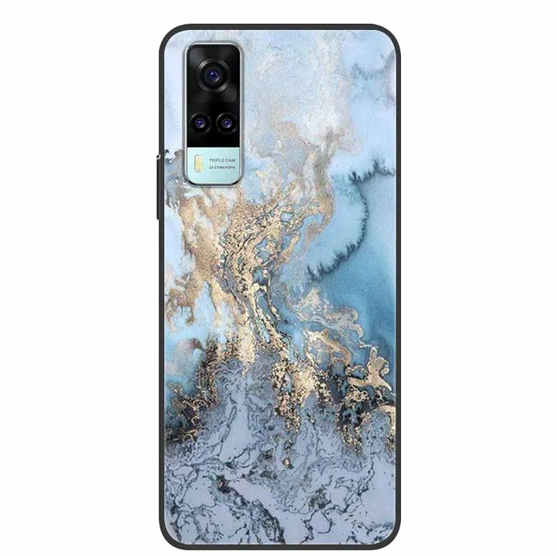 Marble Soft TPU Silicone Phone Cover - Protective Back Case Coque