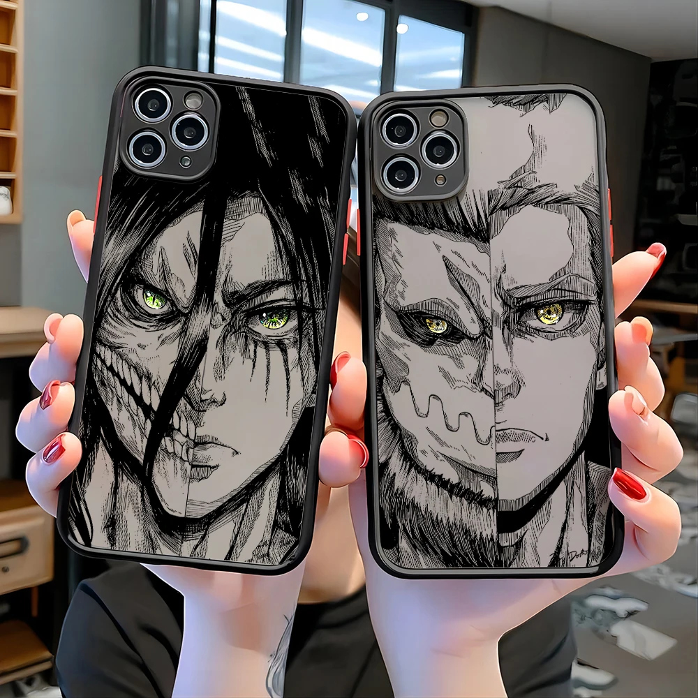 Vibrant Attack On Titan Anime Phone Case - Striking Design