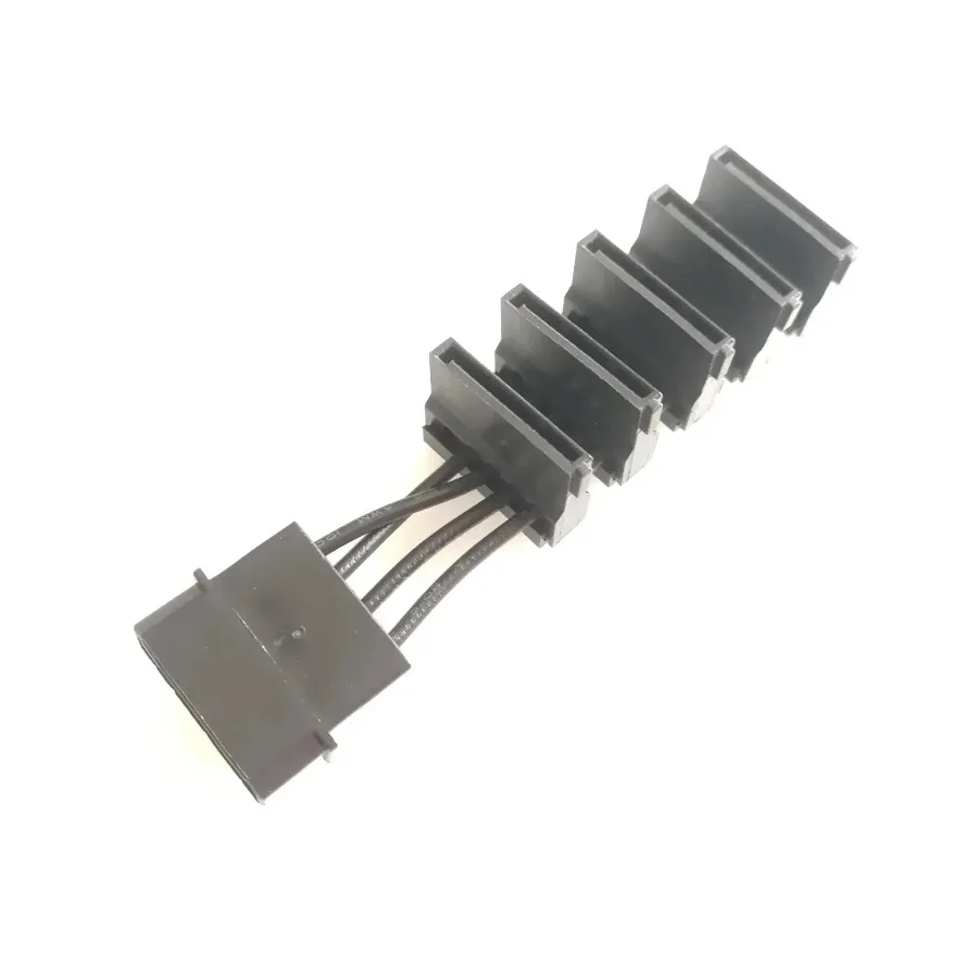 Extrem Kurze PC Desktop Computer D 4Pin IDE Molex 1 zu 5 SATA Splitter 18AWG ATX Netzteil Kabel 10cm